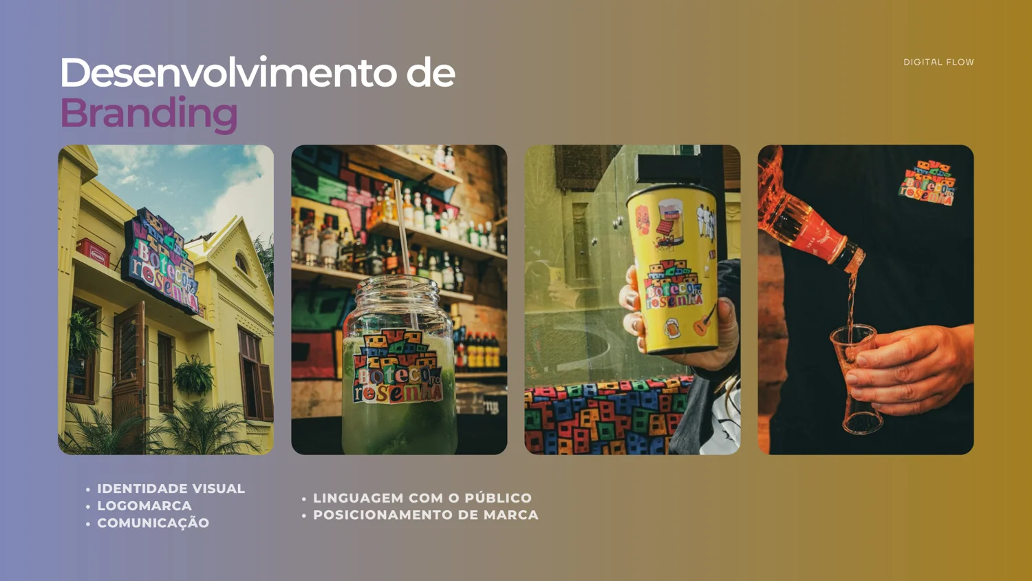 Identidade visual de projeto de gastronomia